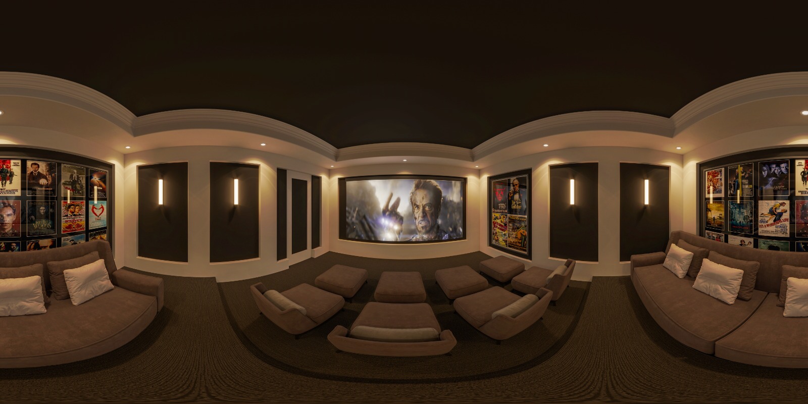 20.360 Render of a Home Theatre, New Jersey, USA